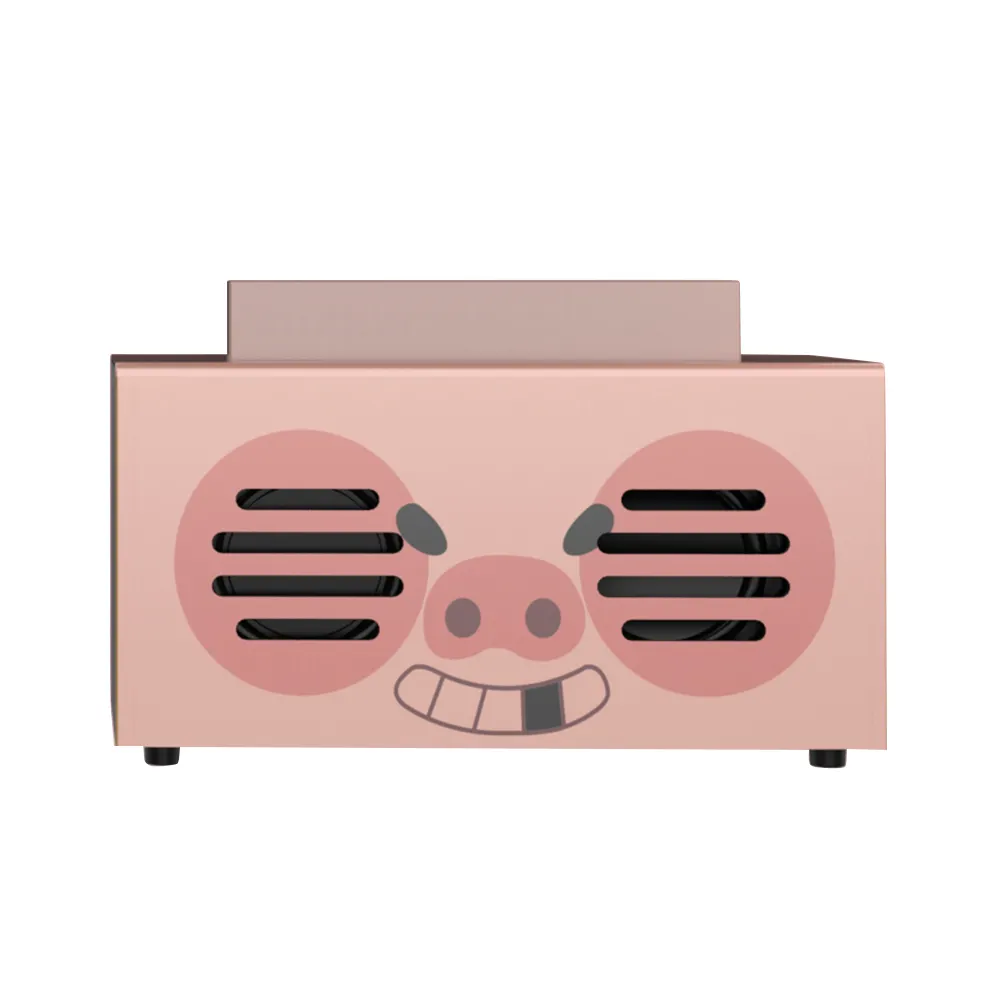 Nuovo Design caldo più venduto Dual 3D Surround High Fidelity Custom Cat Pig Cute Animal Cartoon blue tooth BT Wireless altoparlante fai da te