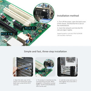 Tarjeta Lan de red Gigabit 2,5G 10/100/1000Mbps I225V PCI-E Adaptador de tarjeta de red de PC con enfriador - Product Image 3