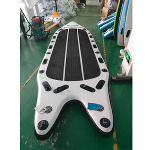 Inflatable Big Stand Up Paddle Board 4M 5Mแพเรือ 10 คนวางตะเข็บทีมกระดานโต้คลื่น - Product Image 4