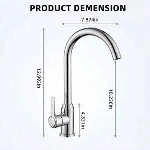 Trung Quốc Nhà máy thép không gỉ vòi nước nhà bếp & Bồn Rửa Nhà Bếp vòi nước cho ban công nóng và lạnh tủ phòng tắm vòi nước - Product Image 2