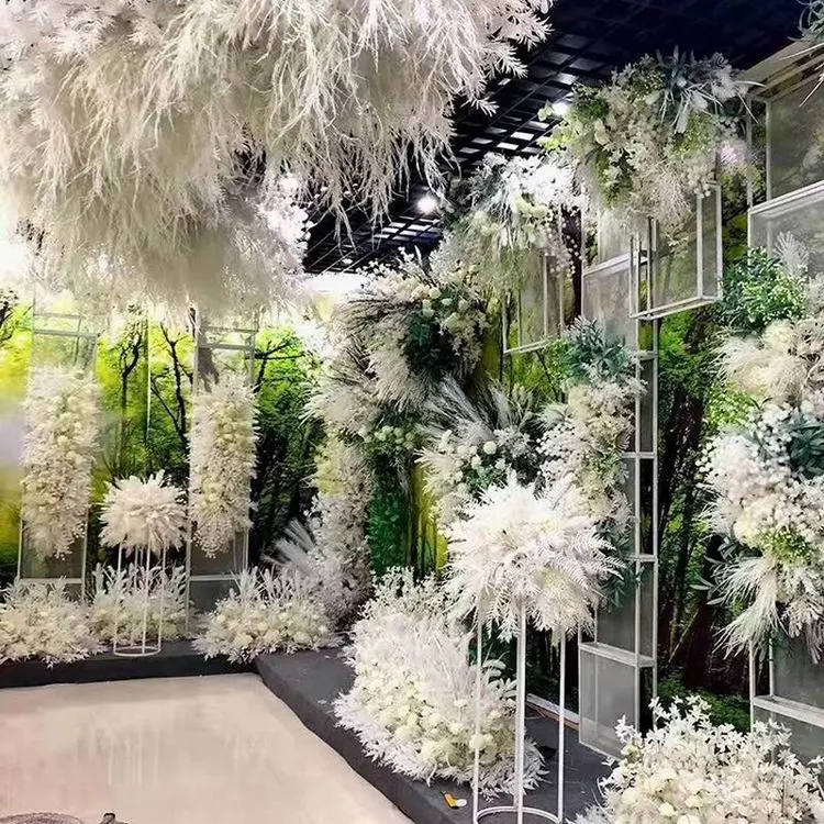 Buquê de flores artificiais para damas de honra SPR estilo moderno de alta qualidade para decoração de casa