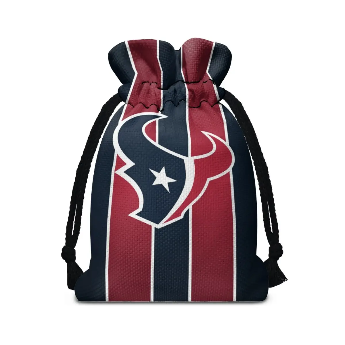 Bolsa de regalo de Navidad decoración pequeña bolsa de regalo bolsa de dulces de manzana de Nochebuena equipo de fútbol HOUSTON TEXANS