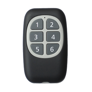 Prezzo di fabbrica Wireless 6 pulsanti RF telecomando 433.92MHz in plastica duplicatore trasmettitore per applicazione barriera Gate - Product Image 1