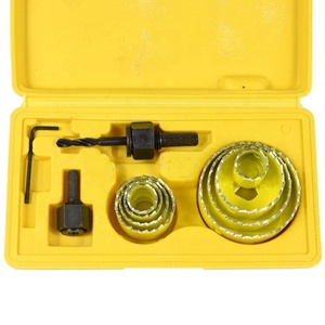 Drywall Tools High Speed Woodworking Hole Opener Gypsum Board <strong>PVC</strong> Wood Panel Working Drill Set Bi Metal Hole Opening Saw Kit - Product Image 1