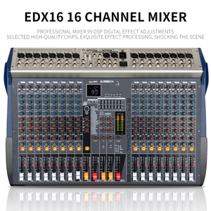 Controlador de DJ de 16 canales de Metal/mezclador de consola de audio USB Bluetooth grabación MP3 interfaz de audio para escenario estudio en vivo - Product Image 2