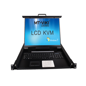 MT-ViKI 19 Inch <strong>IP</strong> LCD <strong>KVM</strong> Console Drawer <strong>16</strong> <strong>Port</strong> VGA, 1U RACK <strong>KVM</strong> <strong>Switch</strong> 19'' LCD <strong>KVM</strong> <strong>Switch</strong> Over <strong>IP</strong> - Product Image 2