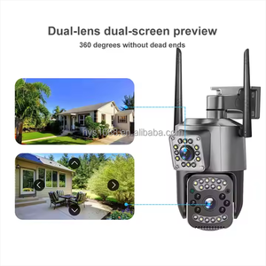10X optik Zoom otomatik insan izleme GSM Alarm 4K çift Lens 8mp açık kablosuz güvenlik 4G güneş ağ güvenlik kamerası - Product Image 4