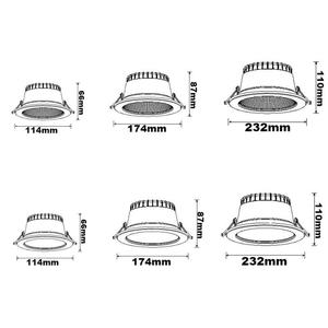 Avrupa standart yeni stil 10w 20w 35w 100lm/W kare 3CCT dim gömme Led Downlight hepsi bir aşağı ışık - Product Image 5