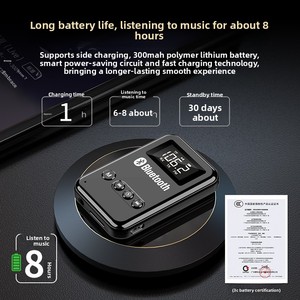 二合一适配器BT 5.0接收器发射器电脑汽车音频调频，配有辅助塑料蓝牙适配器 - Product Image 4