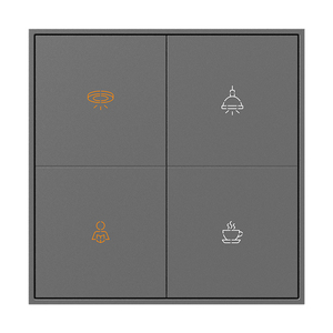 Yeni İngiltere standart anahtarı düğmesi elektrikli duvar ışık anahtarları 1-4 Gang duvar akıllı anahtar <span class=keywords><strong>KNX</strong></span> sistemi kontrol özelleştirilmiş toptan - Product Image 5