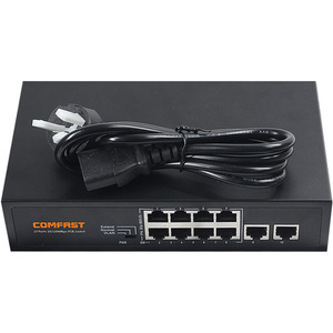 COMFAST 8 port yönetilmeyen 10/100M ağ Ethernet 48V POE anahtarı 2 Uplink portu ile CF-SF181P - Product Image 2
