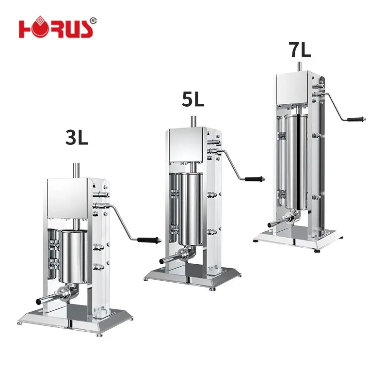 Horus 10L Handbuch hohe Qualität niedrigen Preis Kollagen Vakuum Wurst Füller Stuffer Gehäuse Halal machen Maschine Heimgebrauch