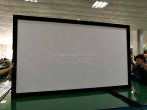 Wall Mounted <strong>Fixed</strong> <strong>Frame</strong> Projector <strong>Screen</strong> PVC Fabric HD 3D Picture <strong>Projection</strong> <strong>Screens</strong> - Product Image 2
