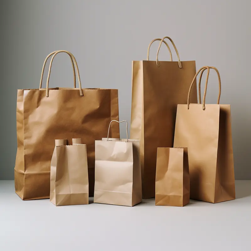Biodegradable कस्टम प्रिंट क्राफ्ट कपड़े पैकेजिंग पेपर बैग संभाल के साथ कागज शॉपिंग बैग के लिए अपने लोगो के साथ कपड़े की दुकान