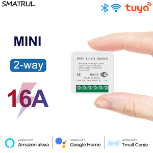16A Mini Smart Wifi DIY Switch Supports 2 Way Control、Smart Home Automation Module、WorksとAlexa Google Home Smart Life App