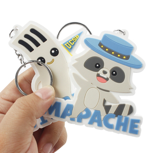Custom Logo 2D/3D PVC <strong>Key</strong> Chain Designer Made Silicone Metal Ring Popular <strong>Cartoon</strong> Shape Soft Rubber Keychain - Product Image 6