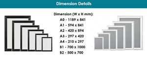 A1 A2 A3 A4 Aluminium Poster <span class=keywords><strong>Snapper</strong></span> Rahmen