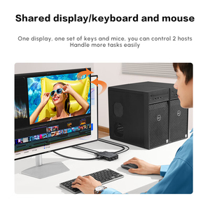 UGREEN VGA 2 in 1 Out KVM Switch supporto 1920*1080P @ 60Hz per PC Monitor TV - Product Image 3