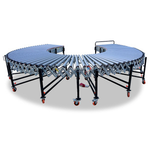 Rubber-coated Anti-slip V Belt Roller <strong>Conveyor</strong> Line Customized Retractable Roller <strong>Conveyor</strong> for Farm Feed Bags <strong>Unloading</strong> <strong>Loading</strong> - Product Image 4