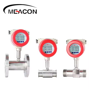 Medidor de flujo de turbina de aceite Digital de salida de pulso Industrial medidor de flujo de ácido con personalización OEM brida diseñada en fábrica