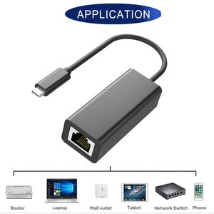Convertidor de red Ethernet, Adaptador tipo C a RJ45 de alta calidad - Product Image 4