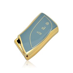 カーアクセサリーリモートTPUカーキーフォブカバーソフトキーシェルケース保護カバーレクサスES LS UX LCに適合 - Product Image 3