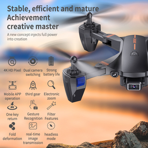 Máy Bay Không Người Lái Lớn Điều Khiển Từ Xa Bốn Cánh 2.4G 4CH Có Thể Gập Lại Với Camera Kép 2.0 MP HD WIFI FPV RC Quadcopter Đồ Chơi Cho Bé Trai - Product Image 6