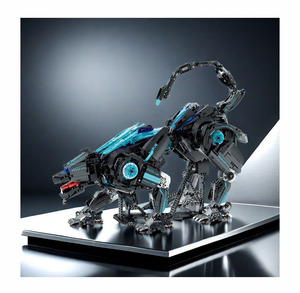 STEM玩具科学機械式ヒョウビルディングブロックジョイント可動光アセンブリモデル - Product Image 1