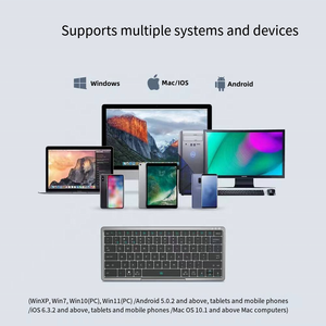 Teclado táctil recargable portátil iOS Android Teclado plegable inalámbrico para teléfono Windows Mac - Product Image 5