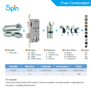 Durable Anti-Theft Stainless Steel Door and <strong>Window</strong> <strong>Handle</strong> <strong>Lock</strong> <strong>with</strong> Key Waterproof and Polished Finish - Product Image 3
