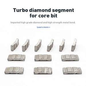 Segmento de diamante en forma Turbo Huazuan para broca de núcleo Piezas de herramientas eléctricas de perforación rápida Soporte personalizado OEM - Product Image 3