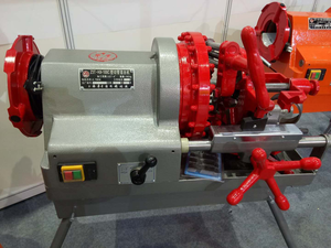 電気電源0.75 KWアルミニウムポータブルパイプニップルボルトスレッディングマシン - Product Image 3