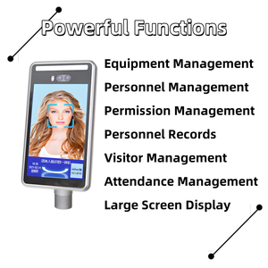 Máquina de reconocimiento facial biométrico para interiores y exteriores de 8 pulgadas Sistema de control de acceso SDK gratuito - Product Image 6
