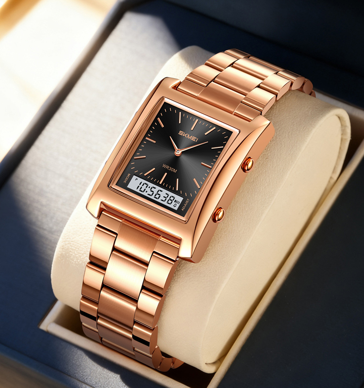 rose gold/black
