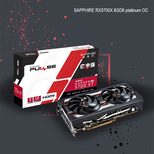 Sapphire grafik kartı <span class=keywords><strong>RX5700</strong></span> <span class=keywords><strong>XT</strong></span> 8G D6 Platinum Edition PCI-E4.0 7nm