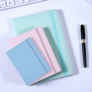 Wholesale <strong>Custom</strong> A5 B6 with <strong>Elastic</strong> <strong>Strap</strong> Pu Office <strong>Notebook</strong> Diary Notepad Note Book PU Leather <strong>Notebook</strong> - Product Image 3