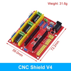 TZT Neue CNC Shield V4 Gravier maschine/3D-Drucker/A4988 Treiber-Erweiterungs karte für Arduino Diy Kit