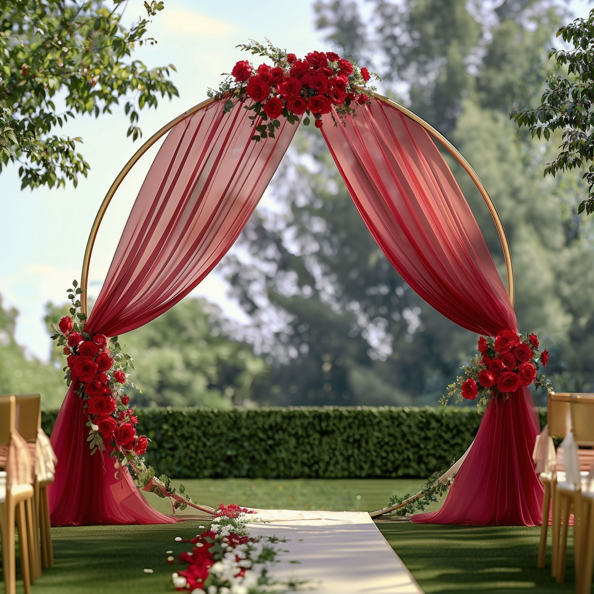 Vin rouge-80*600cm (envoyer deux rubans)