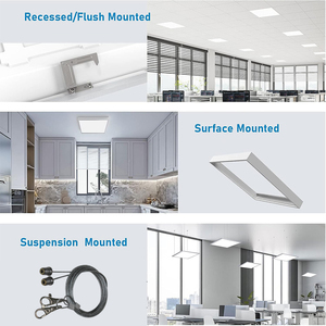 2x 2 LED düz Panel aydınlatma armatürü endüstriyel tasarım SMD2835 ışık kaynağı 5000K ofis gömme arka aydınlatmalı 0-10V kısılabilir - Product Image 5