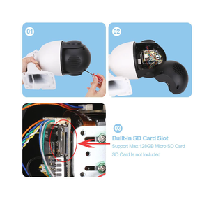 กล้องโดม PTZ IP รักษาความปลอดภัยความเร็วสูง4K 2MP โปรโตคอล33X ZOOM IR 100M กลางแจ้ง POE 1080P 5MP