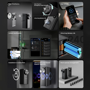 Lndu DL500 ngoài trời không thấm nước nhà khách sạn kỹ thuật số cửa chính Wifi khóa kỹ thuật số mật khẩu vân tay Bàn phím khóa cửa thông minh - Product Image 3