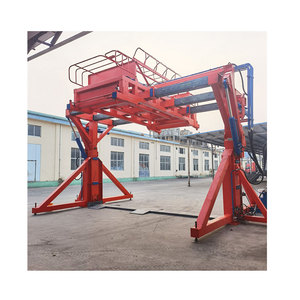 Werks ausfuhr 35ton Container Tilter System zum effizienten Be-und Entladen von Material transport geräten