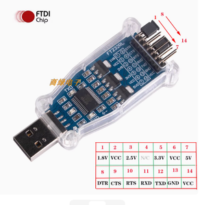 USB a 4 canali TTL porta seriale con Chip FTDI 5 v3.3v2.5v1.8v livello per droni accessori