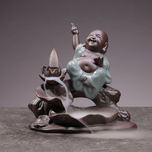 Purple <strong>Sand</strong> Reverse Flow Incense <strong>burner</strong> Aromatherapy Stove Household Ceramic Home Ornaments Tower Incense <strong>Burner</strong>