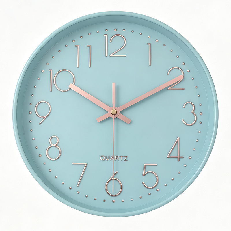 Sfondo blu: numeri in oro rosa