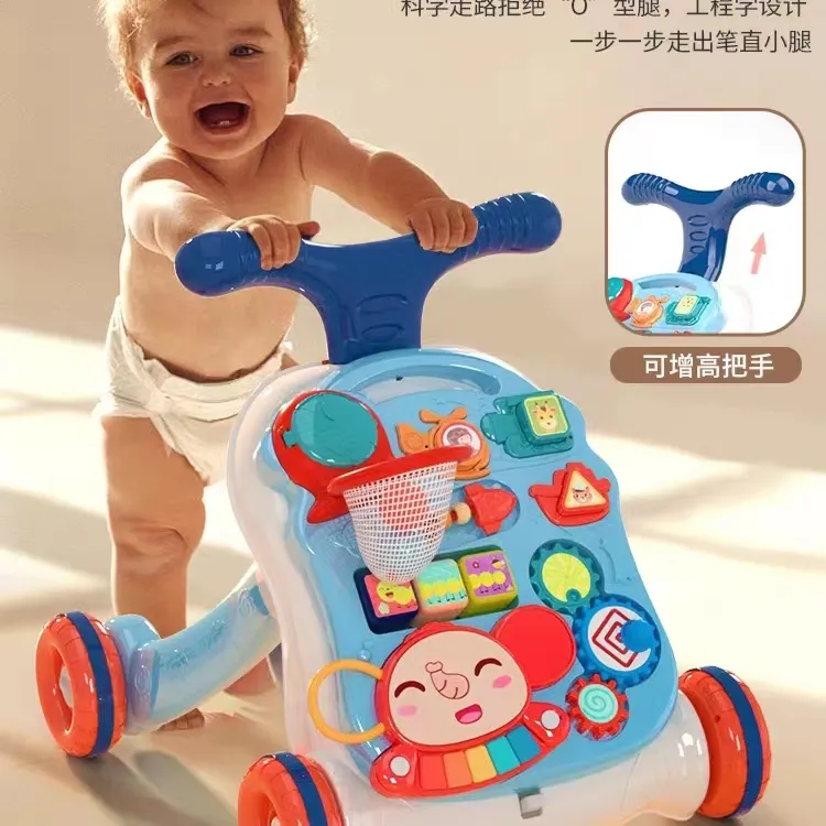 /Productos en tendencia 2023 recién llegados juguetes 4 en 1 juguetes de pie para bebés Andador de 4 ruedas andador moderno para bebés