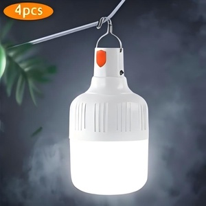 Şarj edilebilir ampul fener Led taşınabilir kamp ışık açık güneş LED t-ampul ışıkları aydınlatma <span class=keywords><strong>T100</strong></span> uzaktan kumanda ile