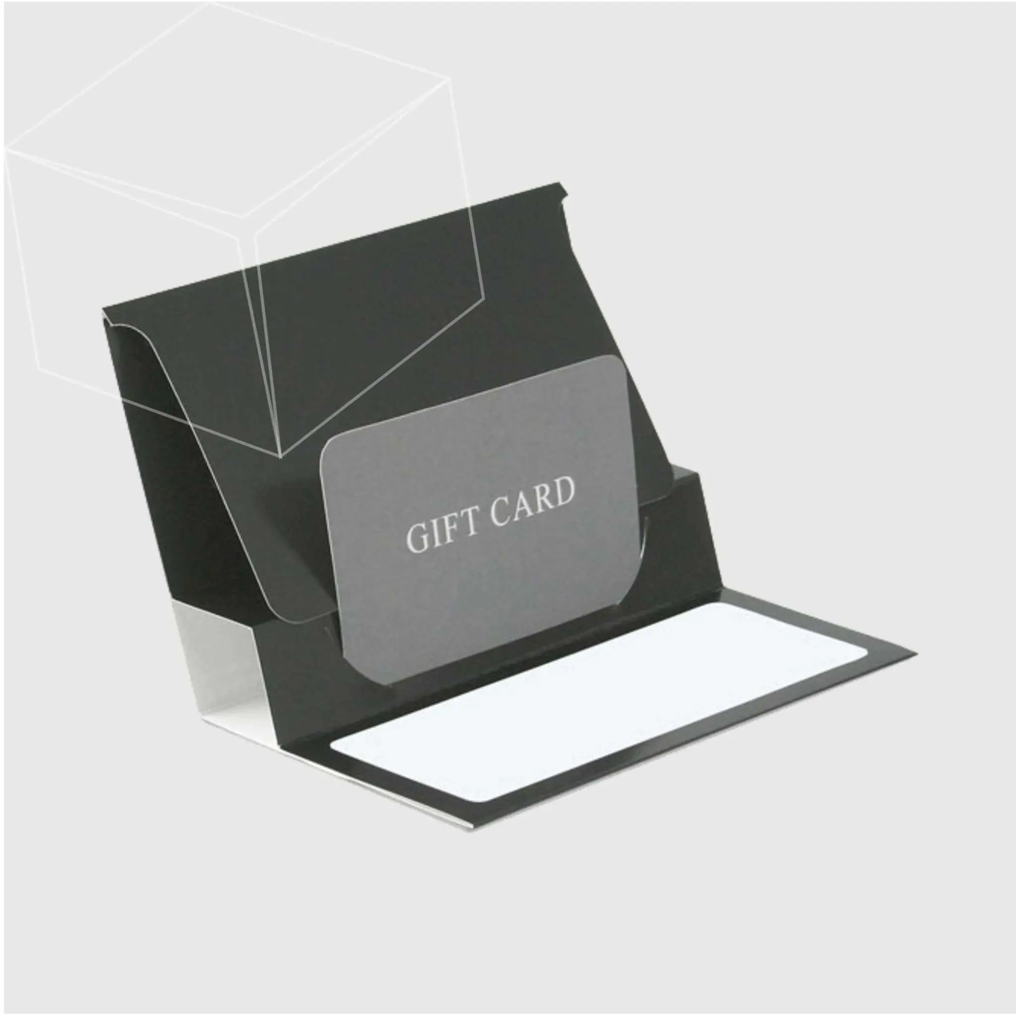 GraceSmart لوحة ورقة من الورق الفاخر حزمة بطاقة الائتمان التعبئة والتغليف أسود أبيض هدية بطاقة الأعمال Vip 4x5.5 سيم بطاقة التعبئة والتغليف