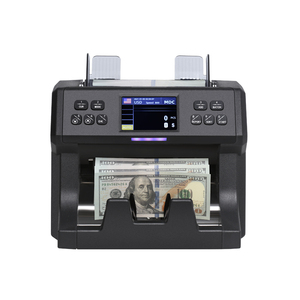 Máquina de conteo frontal de carga de encimera de moneda mixta portátil Detección LED para múltiples incluyendo CAD para banco - Product Image 1
