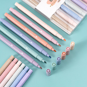 Penna evidenziatore all'ingrosso set colore chiaro 6 colori protezione degli occhi evidenziatore pennarello - Product Image 3